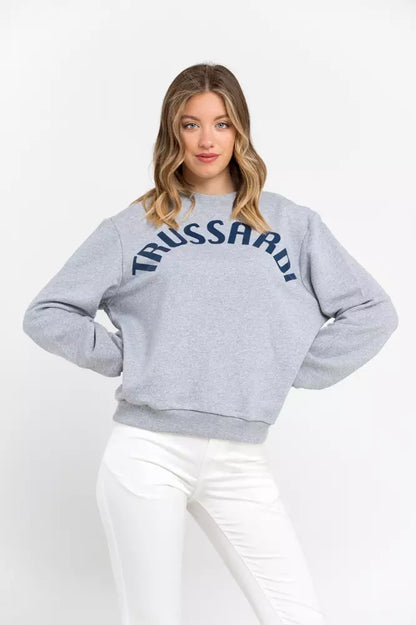 Sweat-shirt Trussardi femme en coton gris – TR-21546