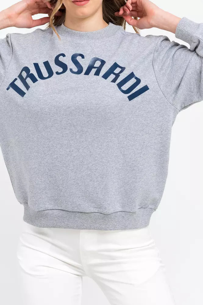 Sweat-shirt Trussardi femme en coton gris – TR-21546