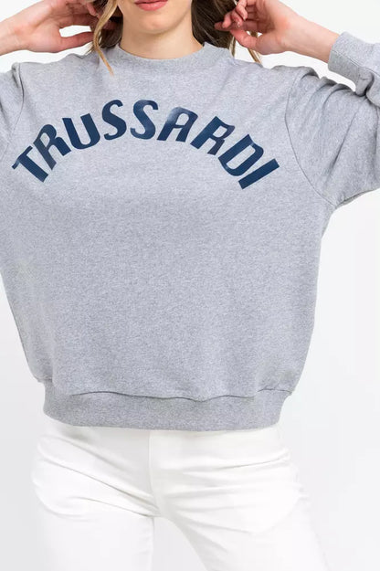 Sweat-shirt Trussardi femme en coton gris – TR-21546
