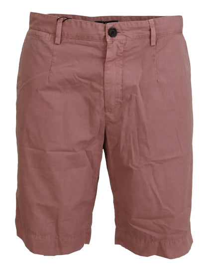 Dolce & Gabbana Pink Chinos Cotton Casual Mens Shorts by Dolce & Gabbana