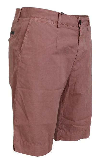 Dolce & Gabbana Pink Chinos Cotton Casual Mens Shorts by Dolce & Gabbana