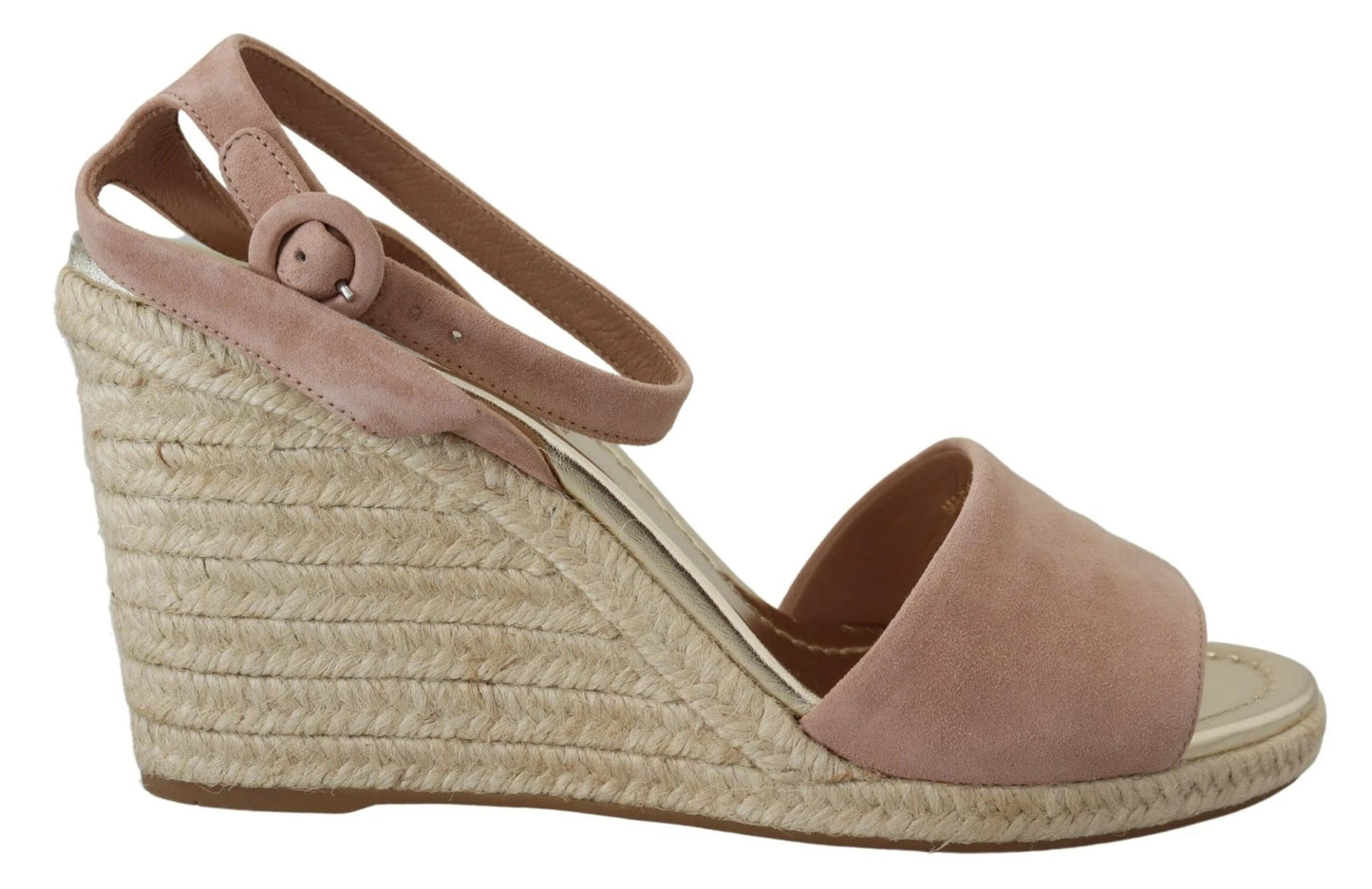 Prada Pink Suede Leather Ankle Strap Sandals by Prada