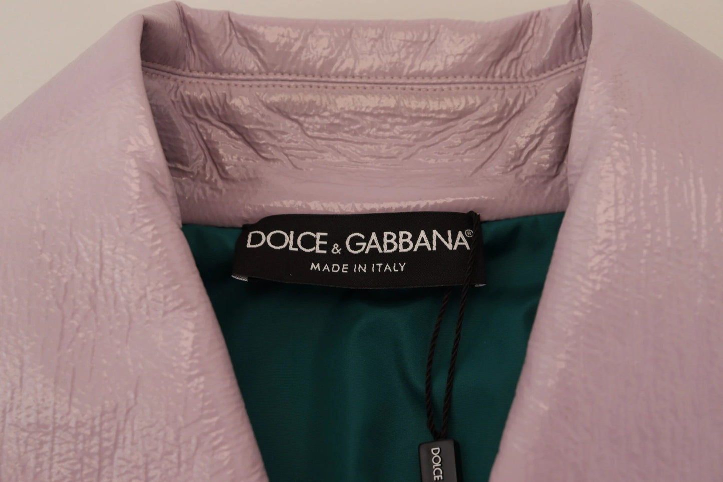 Dolce & Gabbana Purple Cotton Button Down Cropped Jacket by Dolce & Gabbana