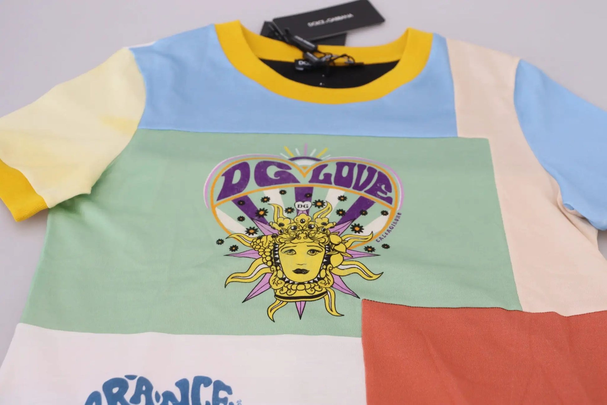 Dolce & Gabbana Multicolor Cotton DG Love Patchwork by Dolce & Gabbana