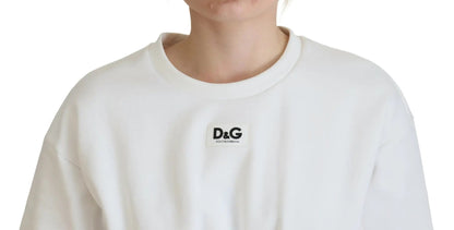 Dolce & Gabbana White Corset Stretch Cotton Top T-shirt by Dolce & Gabbana