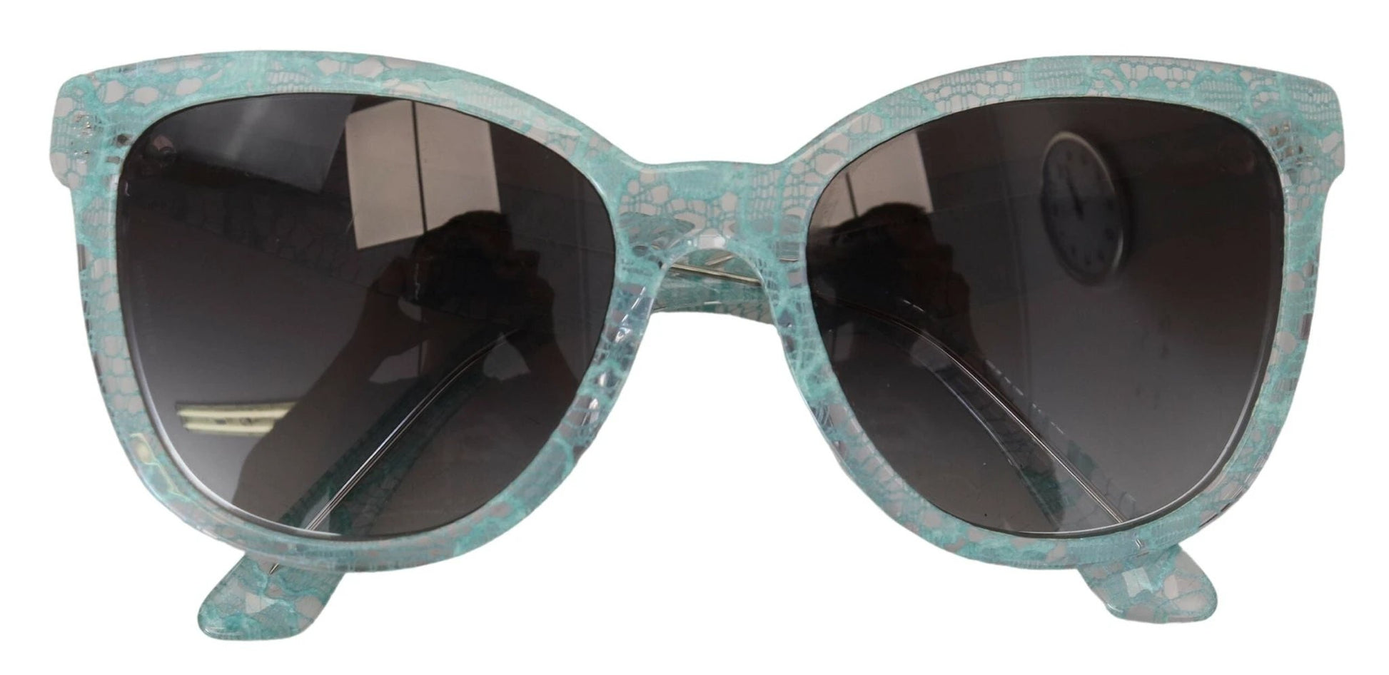 Dolce & Gabbana Blue DG4190 Lace Crystal Acetate Butterfly Sunglasses by Dolce & Gabbana
