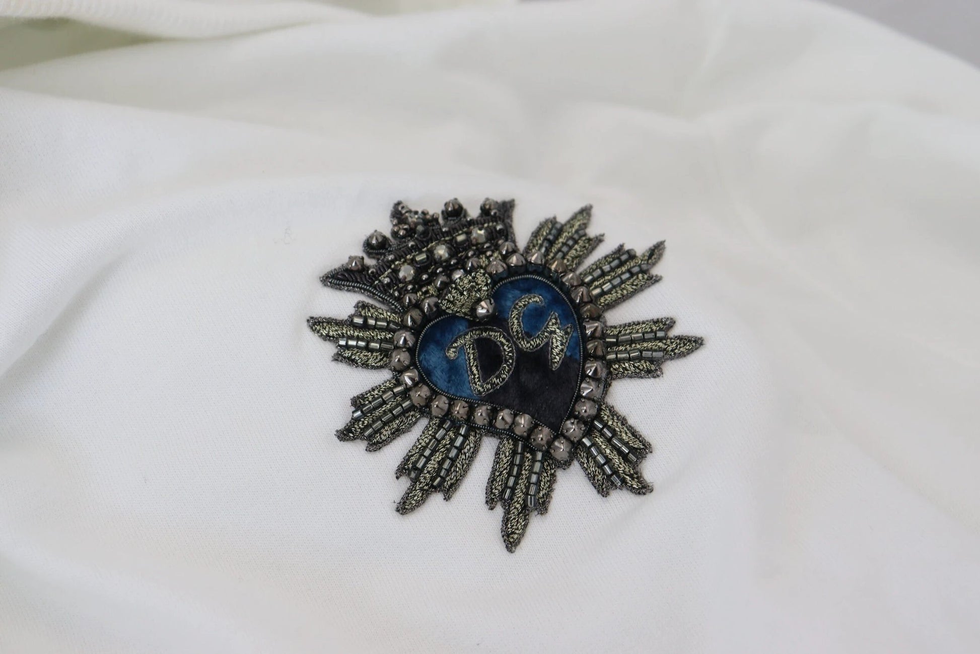 Dolce & Gabbana White Cotton Hooded Sweatshirt Logo Sweater by Dolce & Gabbana