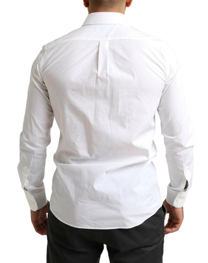 Dolce & Gabbana White MARTINI Cotton Dress Formal Shirt by Dolce & Gabbana