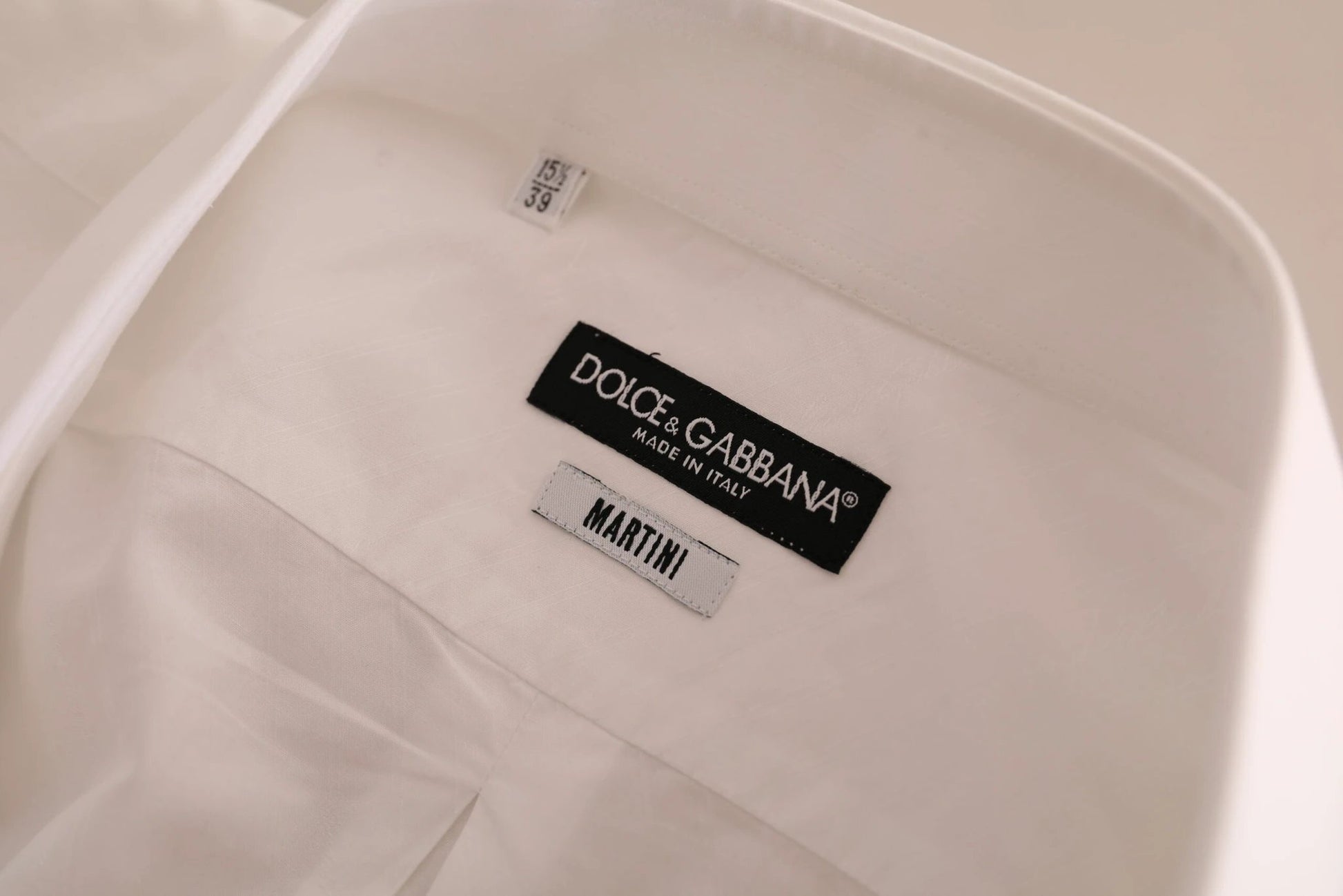 Dolce & Gabbana White MARTINI Cotton Dress Formal Shirt by Dolce & Gabbana