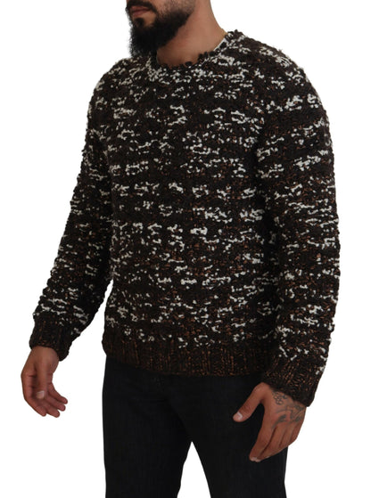 Pull Dolce & Gabbana homme Fatto a Mano en laine marron – TSH83881