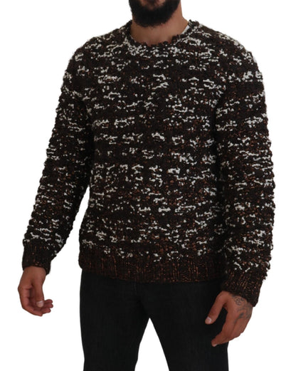 Pull Dolce & Gabbana homme Fatto a Mano en laine marron – TSH83881