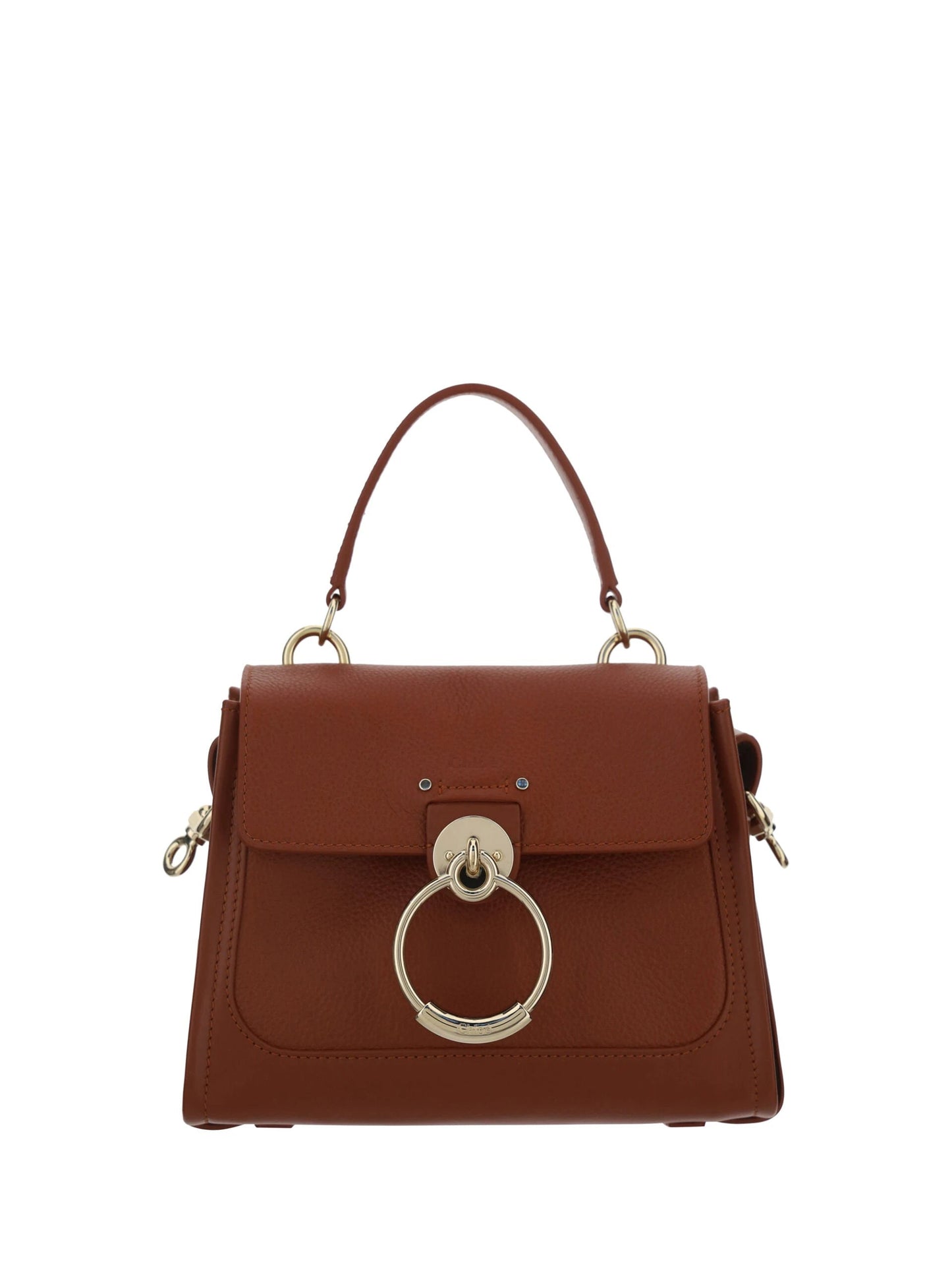 Chloé Brown Calf Leather Tess Handbag by Chloé