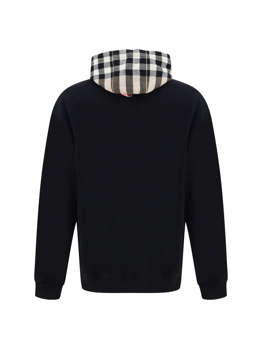 Burberry Black Cotton Samuel Hoodie Sweatshirt by Burberry