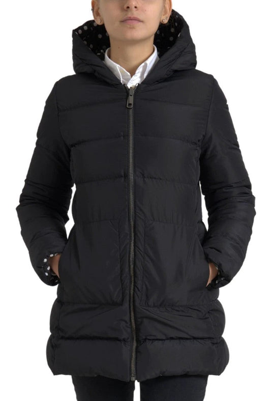 Dolce & Gabbana Black Polyester Hooded Reversible Jacket by Dolce & Gabbana