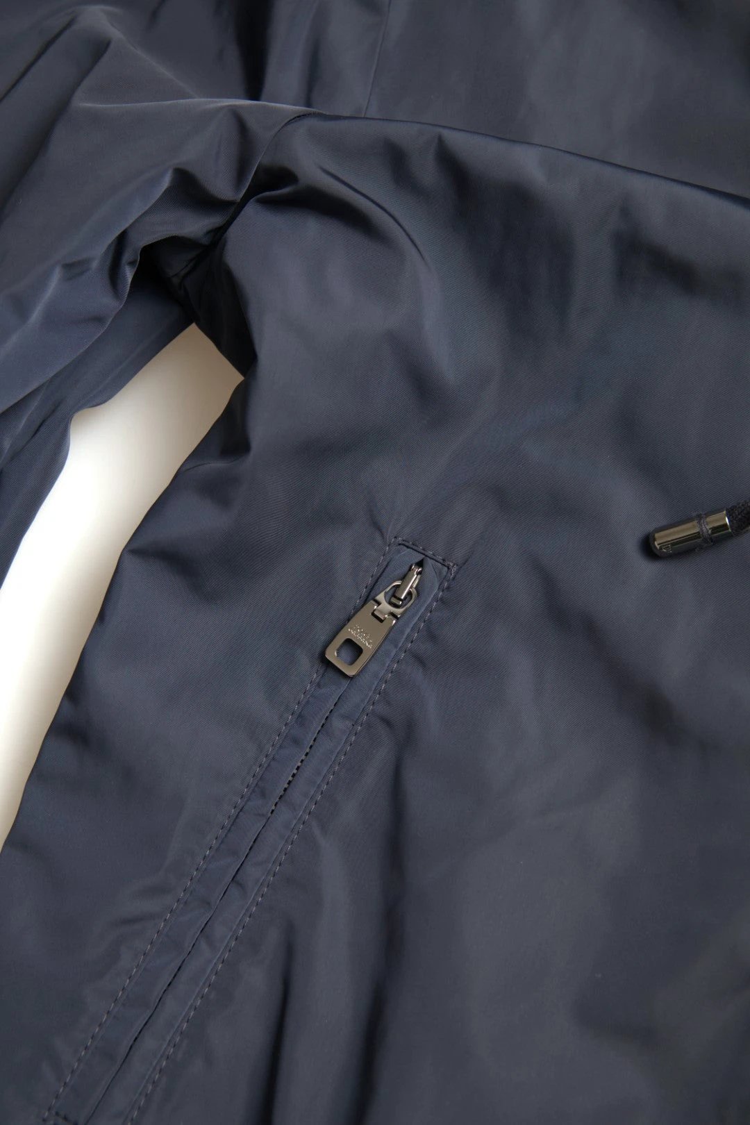 Dolce & Gabbana Blue Hooded Logo Polyester Full Zip Sweater by Dolce & Gabbana