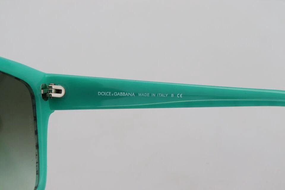 Dolce & Gabbana Green Stars Acetate Square Shades Sunglasses by Dolce & Gabbana