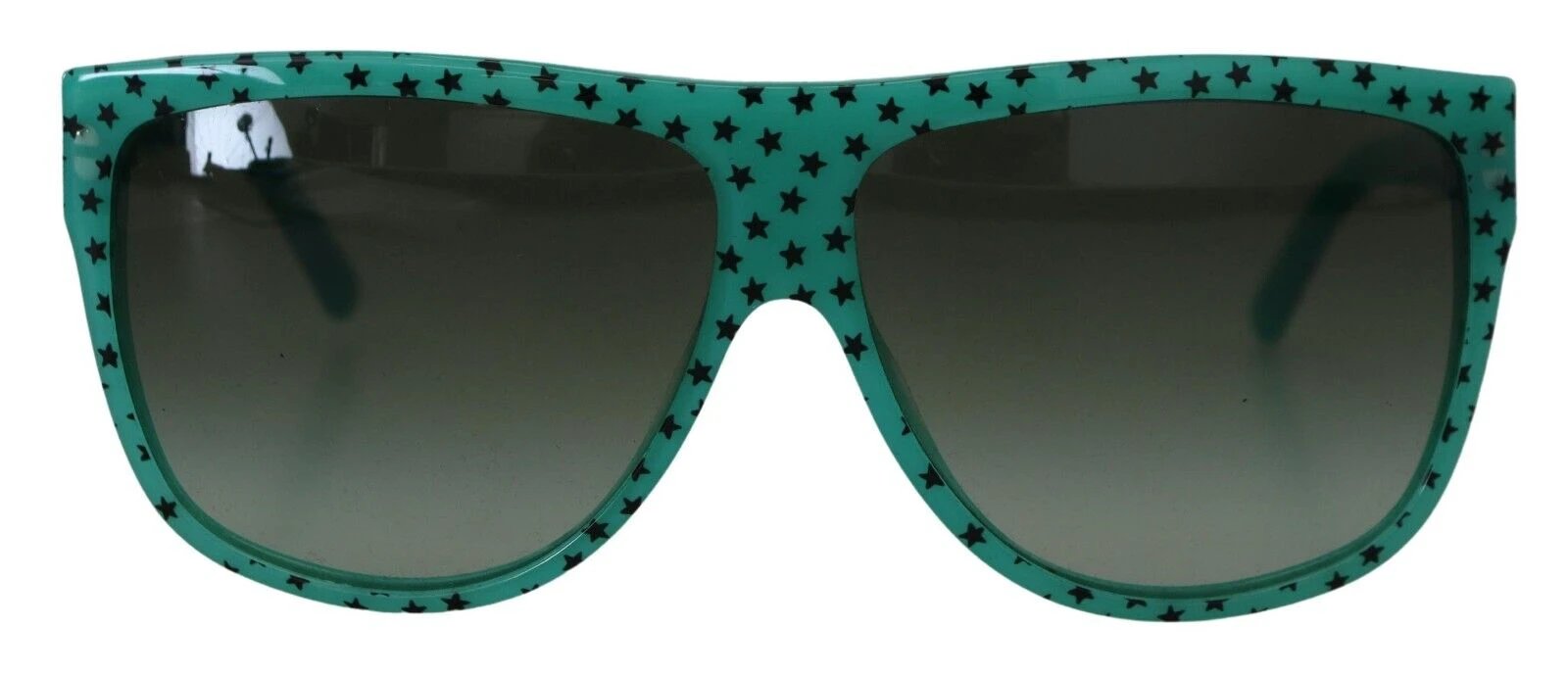 Dolce & Gabbana Green Stars Acetate Square Shades Sunglasses by Dolce & Gabbana