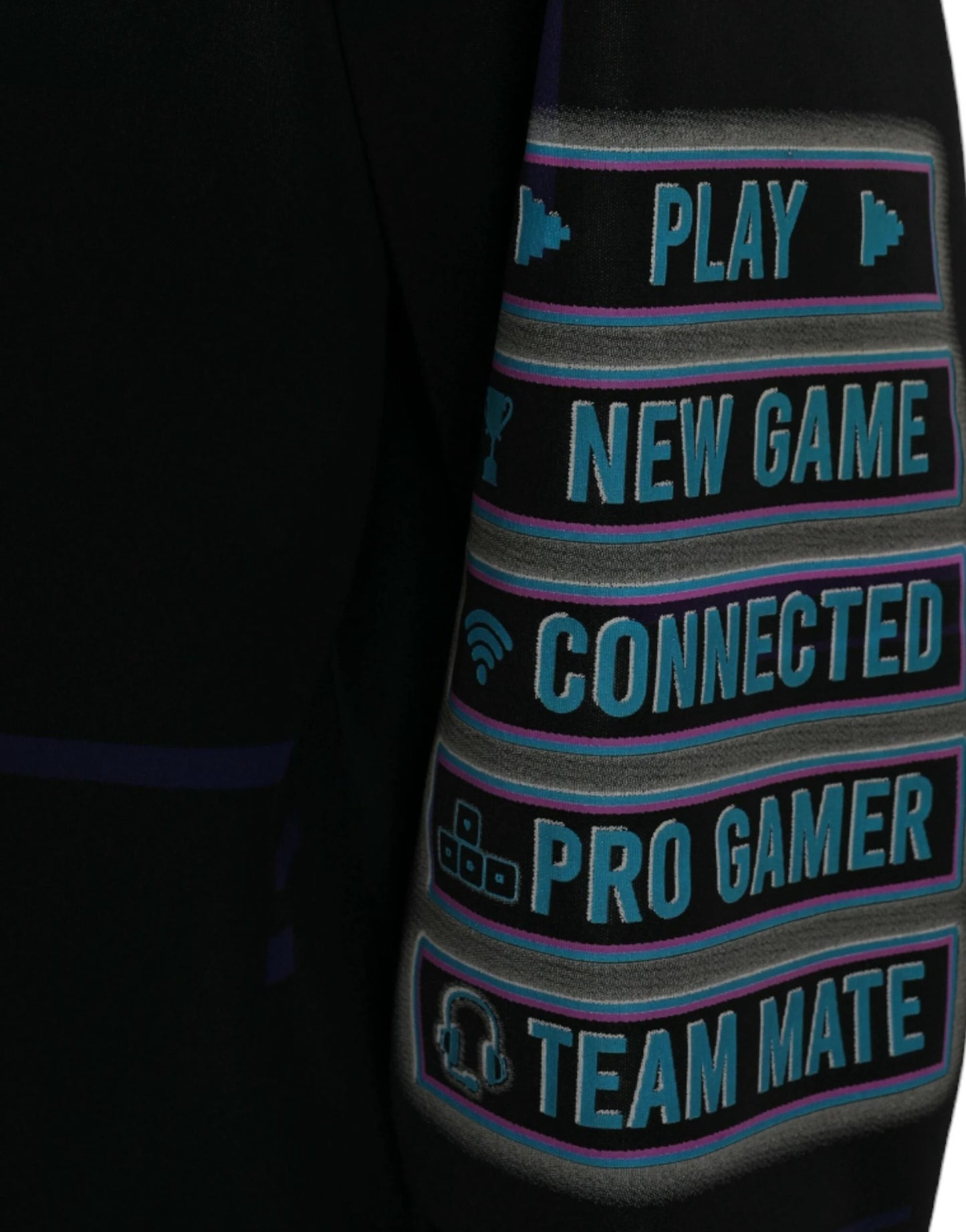 Dolce & Gabbana Black Logo Print Hooded Sweatshirt Sweater by Dolce & Gabbana