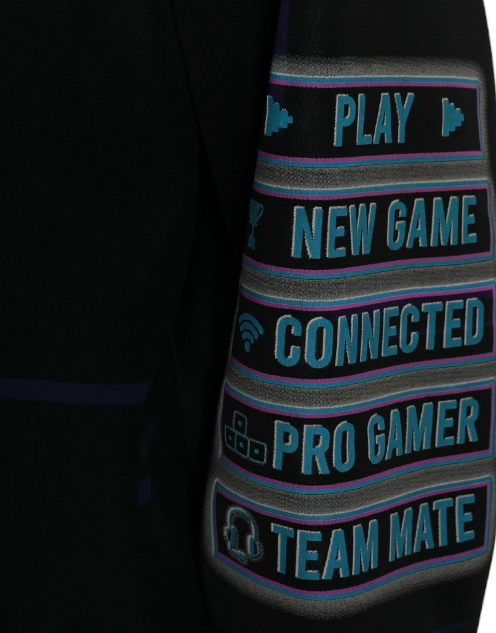 Dolce & Gabbana Black Logo Print Hooded Sweatshirt Sweater by Dolce & Gabbana