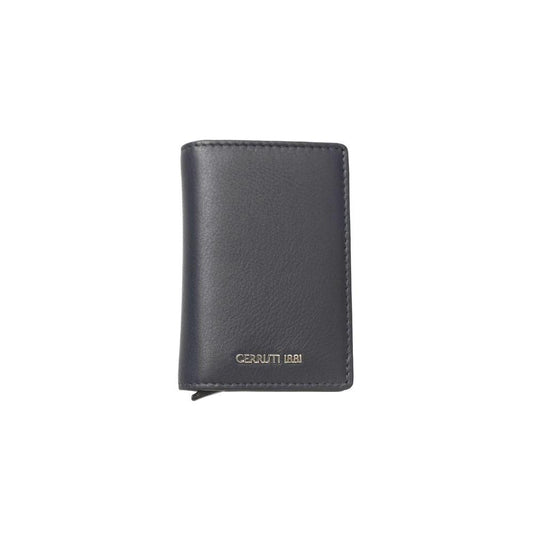 Cerruti 1881 Blue Calfskin Men Wallet