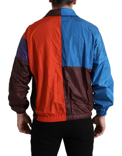 Dolce & Gabbana Multicolor Color Windbreaker Jacket by Dolce & Gabbana