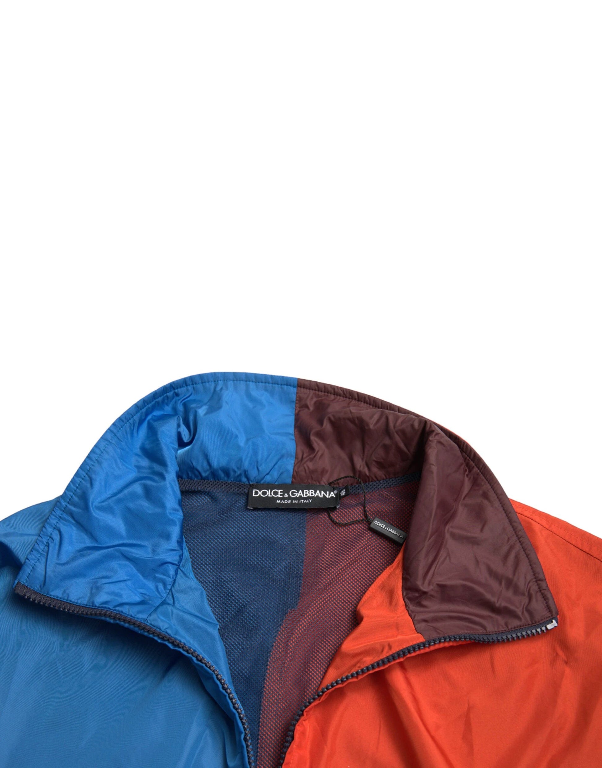 Dolce & Gabbana Multicolor Color Windbreaker Jacket by Dolce & Gabbana
