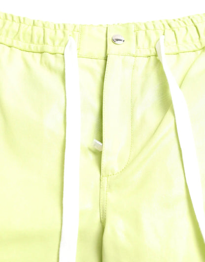 Dolce & Gabbana Light Green Cotton Men Cargo Bermuda Shorts by Dolce & Gabbana