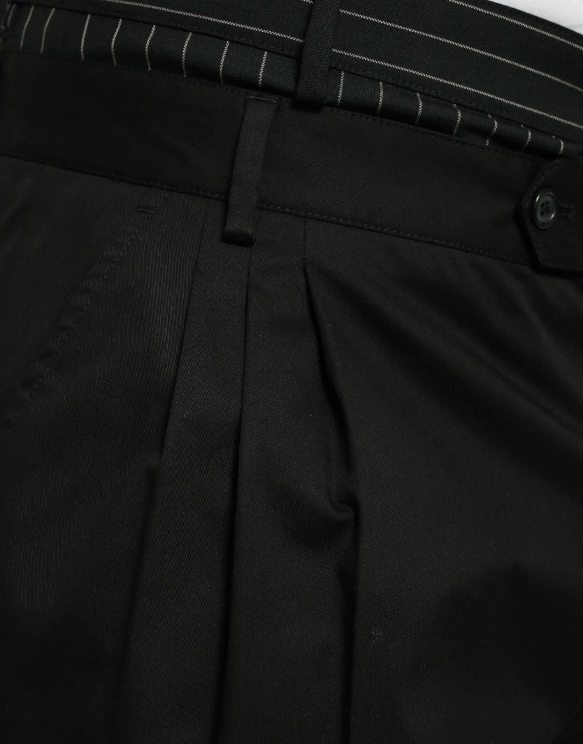 Dolce & Gabbana Black Cotton Stretch Cargo Bermuda Shorts by Dolce & Gabbana