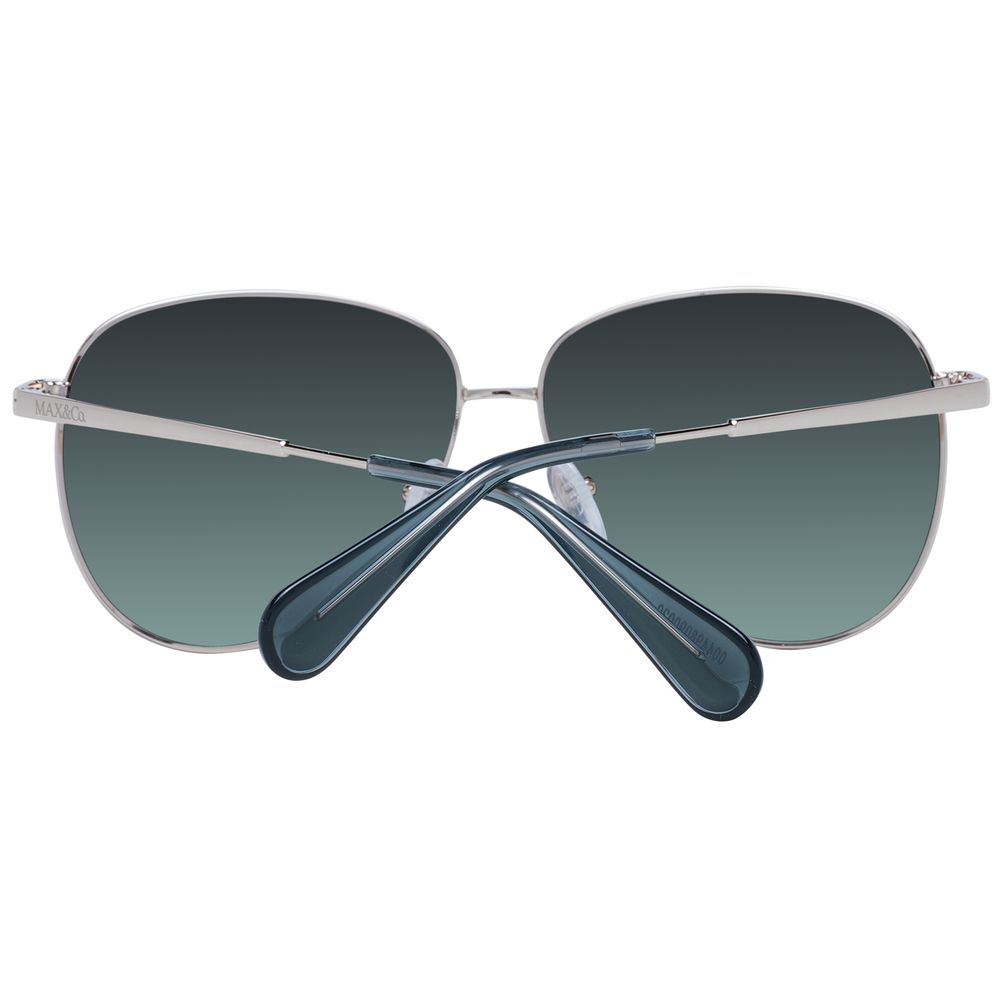 Lunettes de soleil Max & Co femme aviateur en métal or rose – MA-1047117