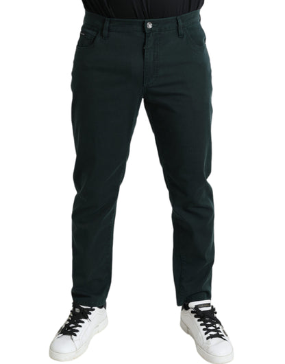 Jean Dolce & Gabbana homme skinny en coton vert – PAN75053