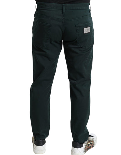 Jean Dolce & Gabbana homme skinny en coton vert – PAN75053