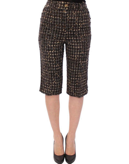 Dolce & Gabbana Multicolor Wool Shorts Pants by Dolce & Gabbana