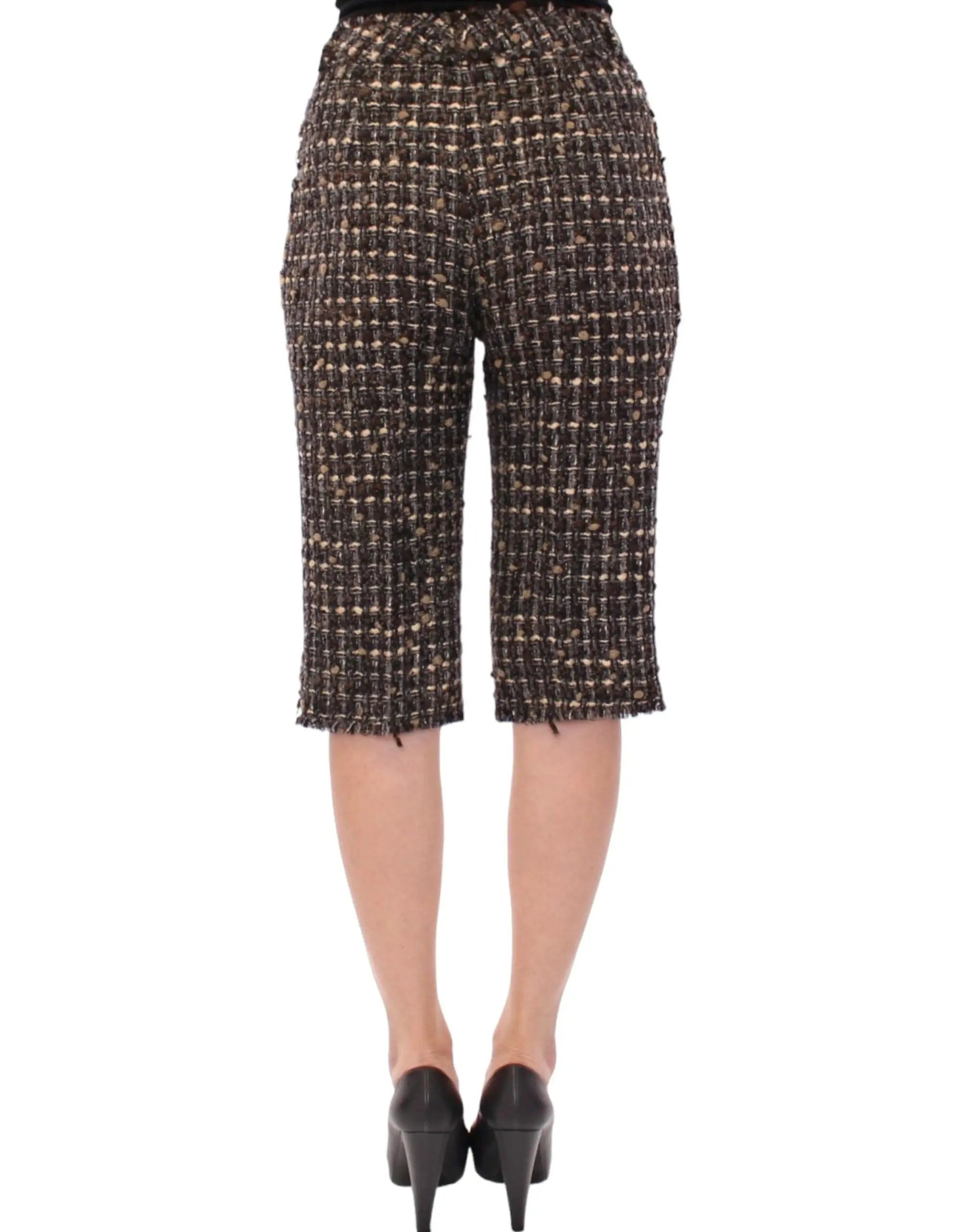 Dolce & Gabbana Multicolor Wool Shorts Pants by Dolce & Gabbana