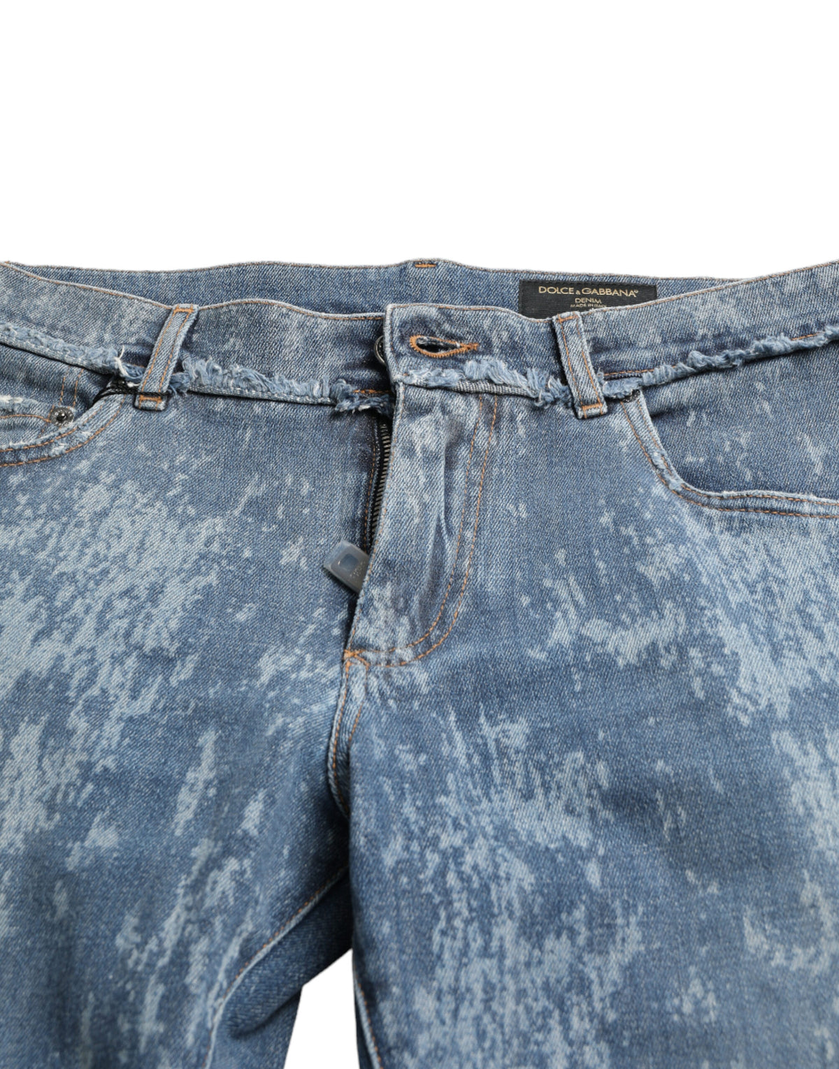 Jean Dolce & Gabbana homme skinny délavé en coton bleu – PAN74928