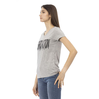 T-shirt Trussardi Action femme en coton et viscose gris – TR-24174