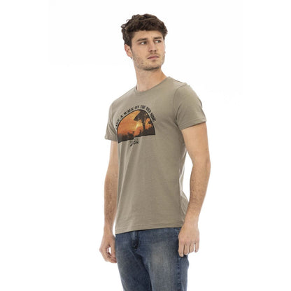 T-shirt Trussardi Action homme en coton et viscose vert – TR-24177