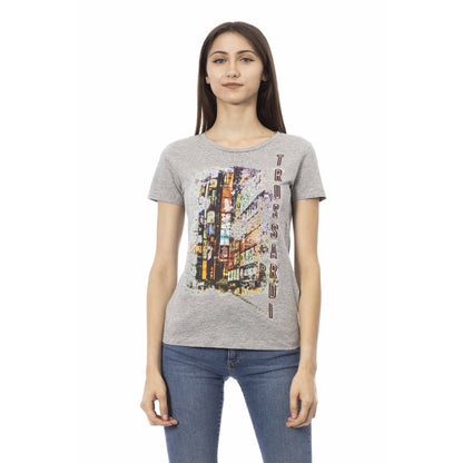 T-shirt Trussardi Action femme en coton et viscose gris – TR-24168