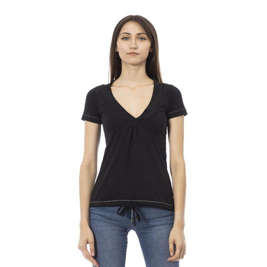 T-shirt Trussardi Action femme en coton et viscose noir – TR-24172