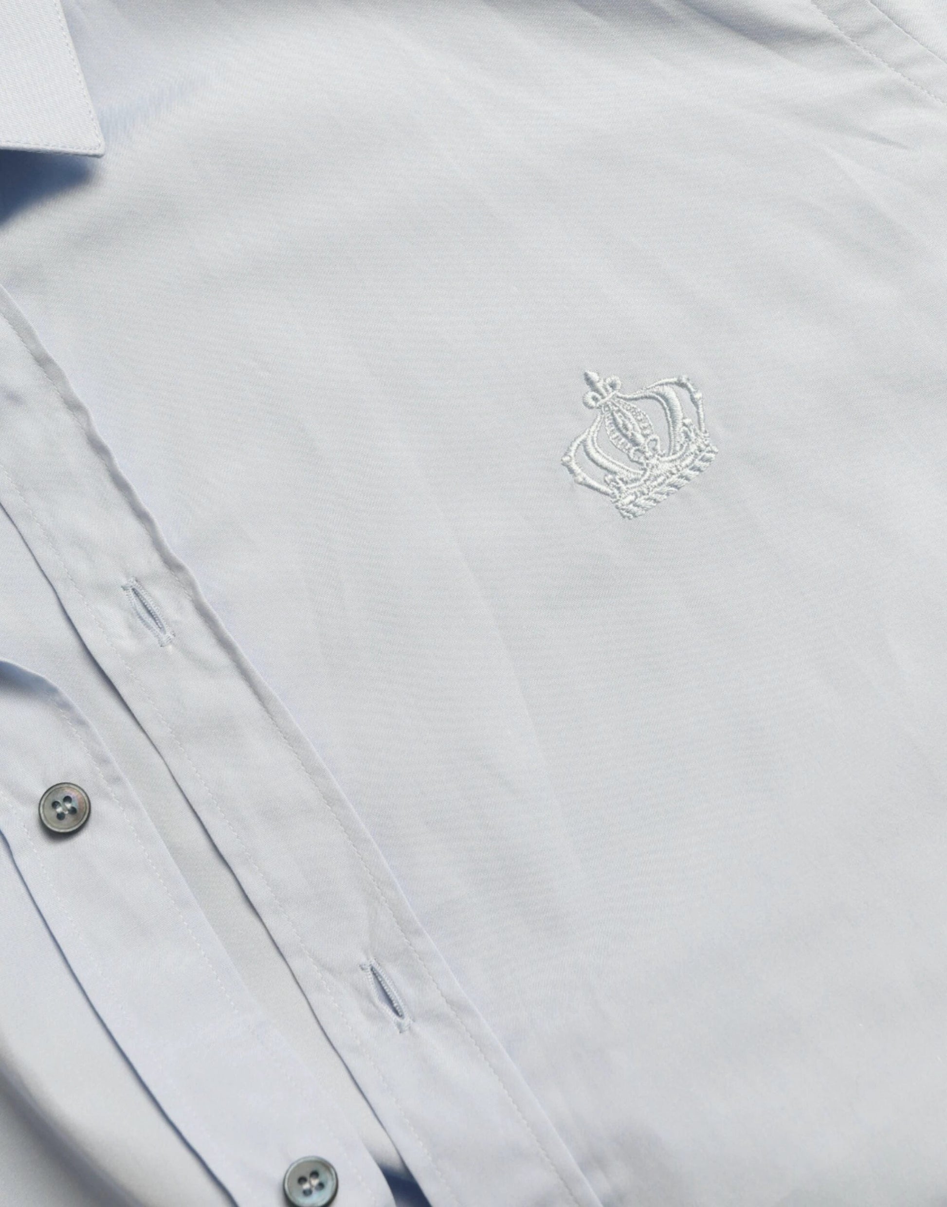 Dolce & Gabbana Sky Blue Cotton Men Formal GOLD Dress Shirt by Dolce & Gabbana