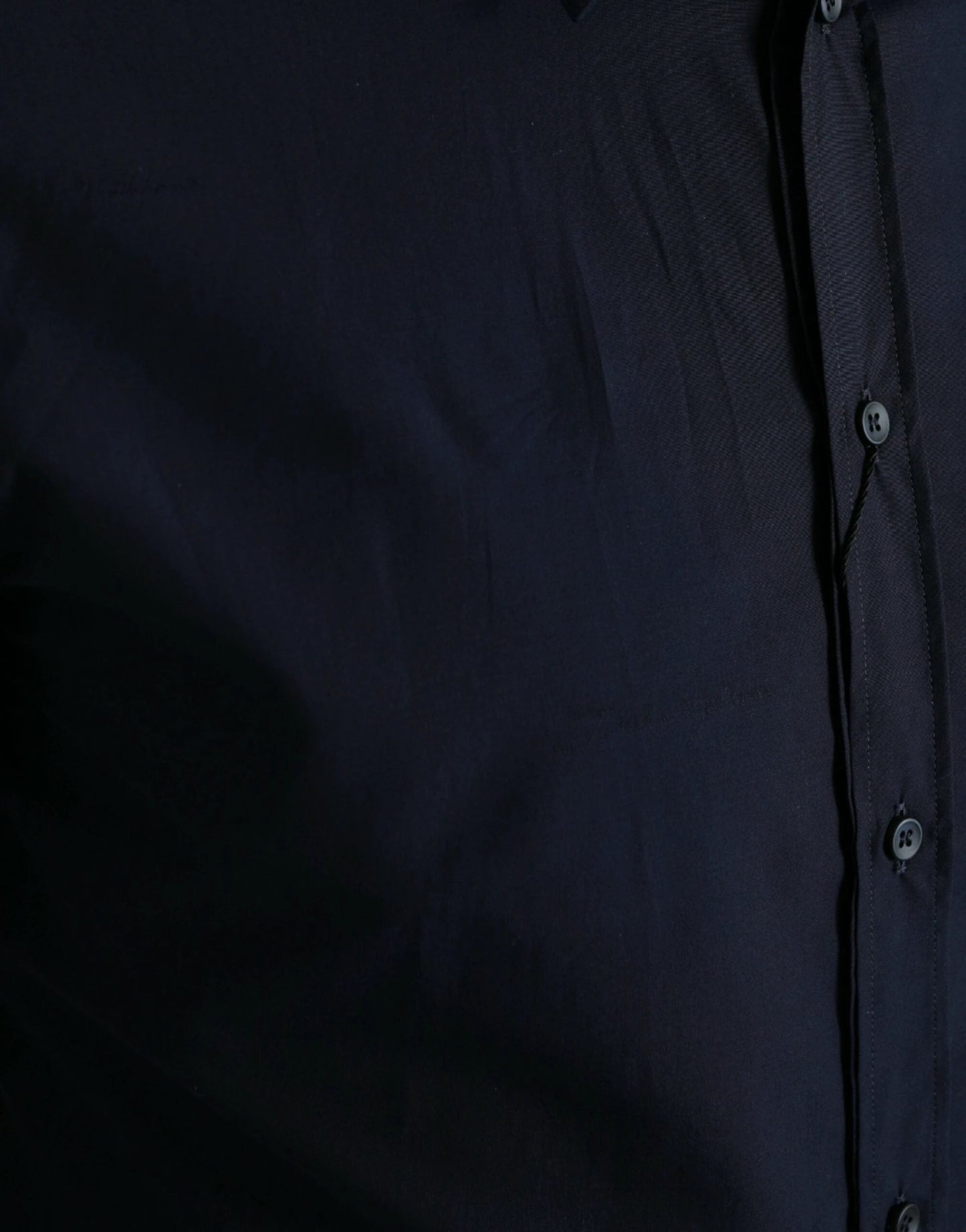 Dolce & Gabbana Navy Blue Slim Fit Formal GOLD Dress Shirt by Dolce & Gabbana