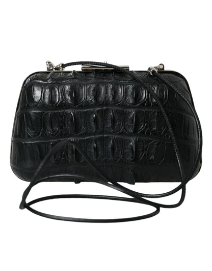 Balenciaga Black Exotic Skin Leather Shoulder Crossbody Box Clutch Bag by Balenciaga