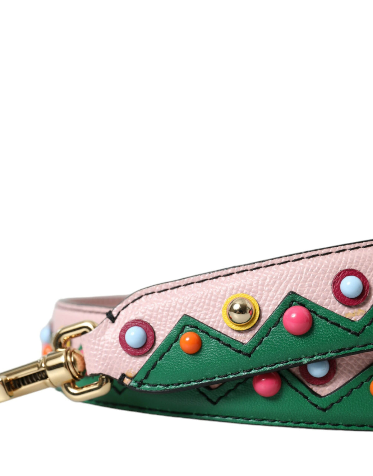 Bandoulière Dolce & Gabbana femme en cuir de chèvre et d'agneau rose et vert – WMB306