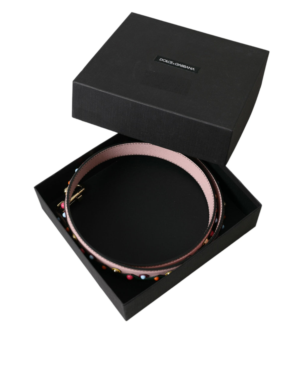 Bandoulière Dolce & Gabbana femme en cuir de chèvre et d'agneau rose et vert – WMB306