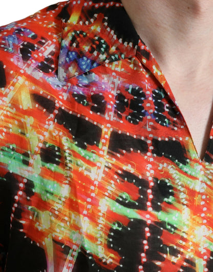 Dolce & Gabbana Multicolor Luminarie Print Cotton T-shirt by Dolce & Gabbana