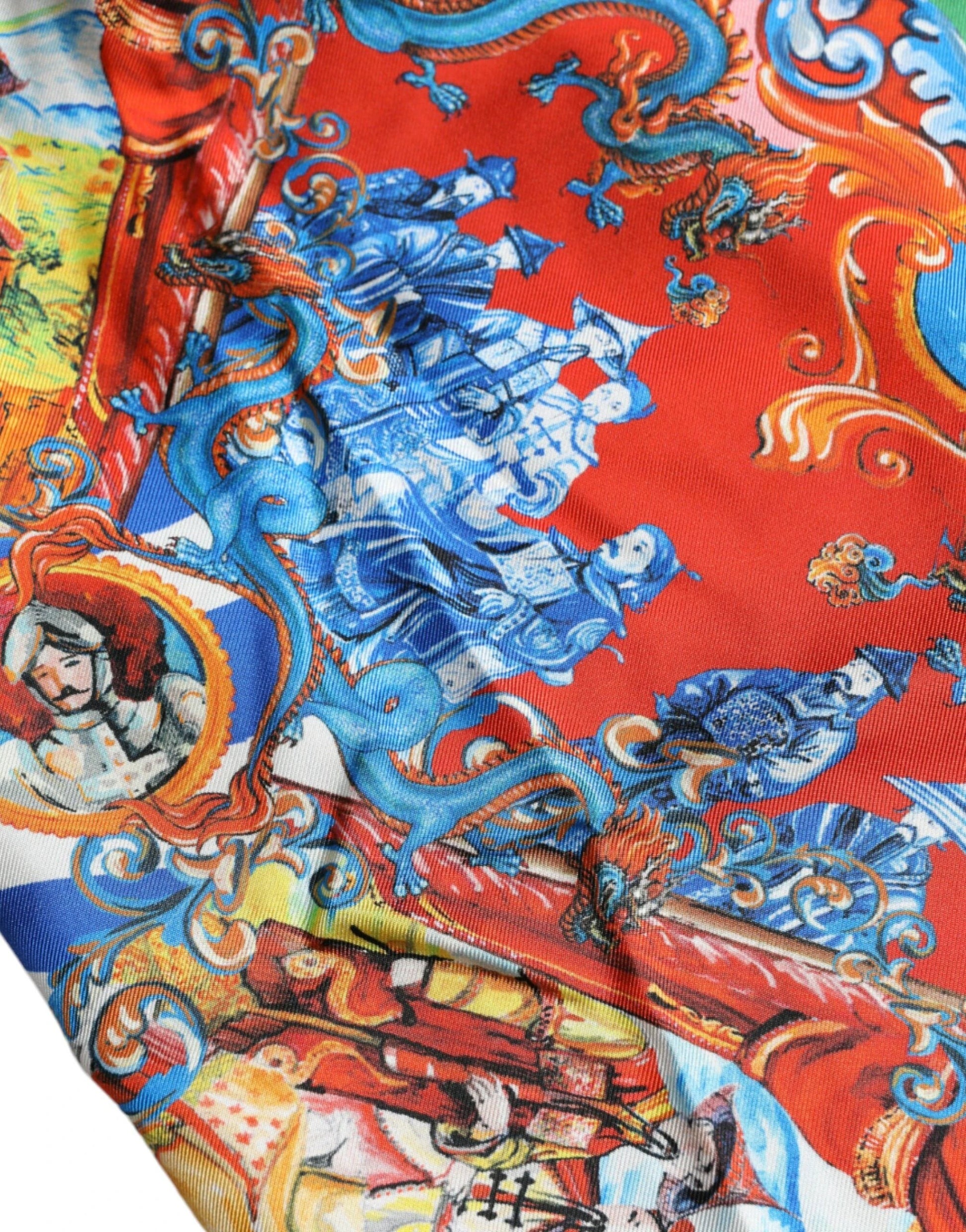 Dolce & Gabbana Multicolor Patterned Button Down Casual Shirt by Dolce & Gabbana