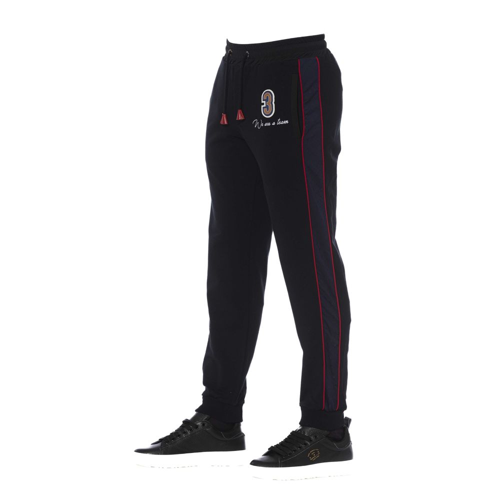 Trussardi joggingbroek voor heren van zwart katoen – TR-24075