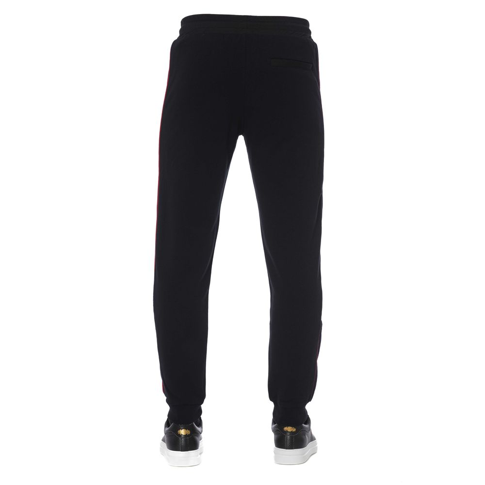 Trussardi joggingbroek voor heren van zwart katoen – TR-24075