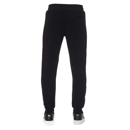 Trussardi joggingbroek voor heren van zwart katoen – TR-24075