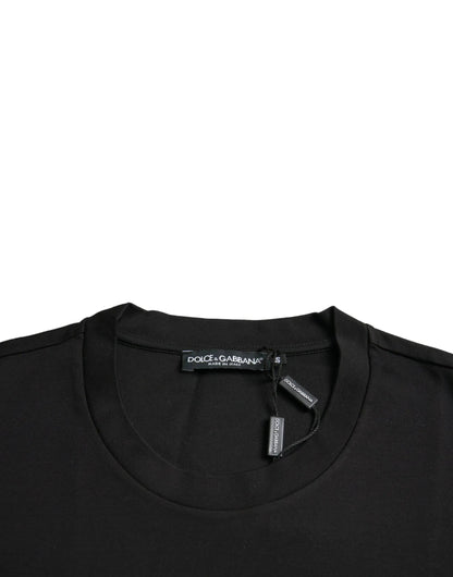 Dolce & Gabbana Black With Love Always Crew Neck Top T-shirt by Dolce & Gabbana