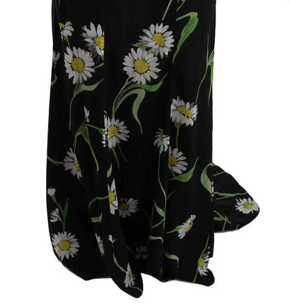 Dolce & Gabbana Sunflower Silk Stretch Sheath Dress by Dolce & Gabbana